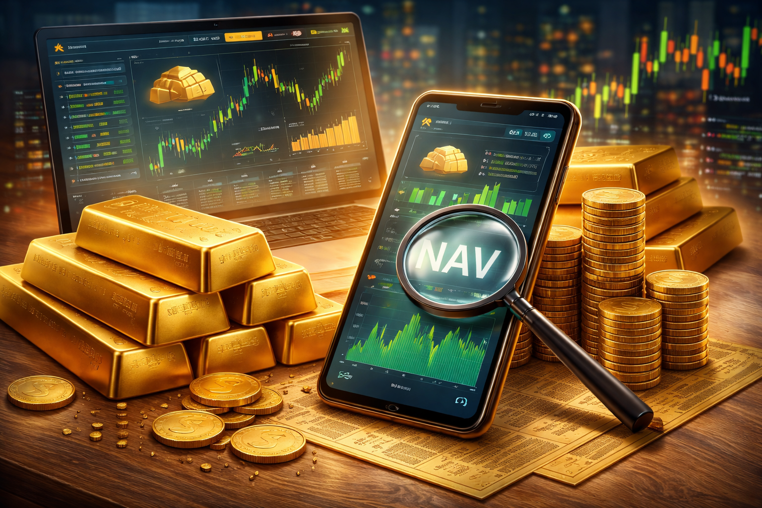 NAV صندوق‌های طلا در بورس ایران | راهنمای جامع ارزش‌گذاری و تحلیل صندوق طلا